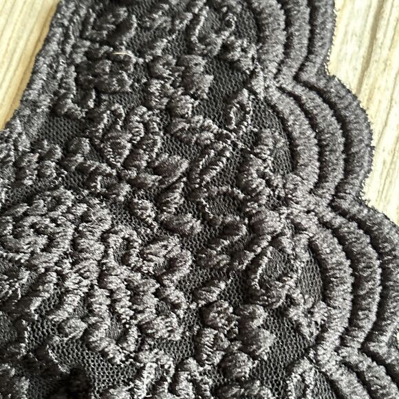 Audrey 3 + 1 Made In The USA Black Lace Short Romper Size Small - Picture 9 of 9